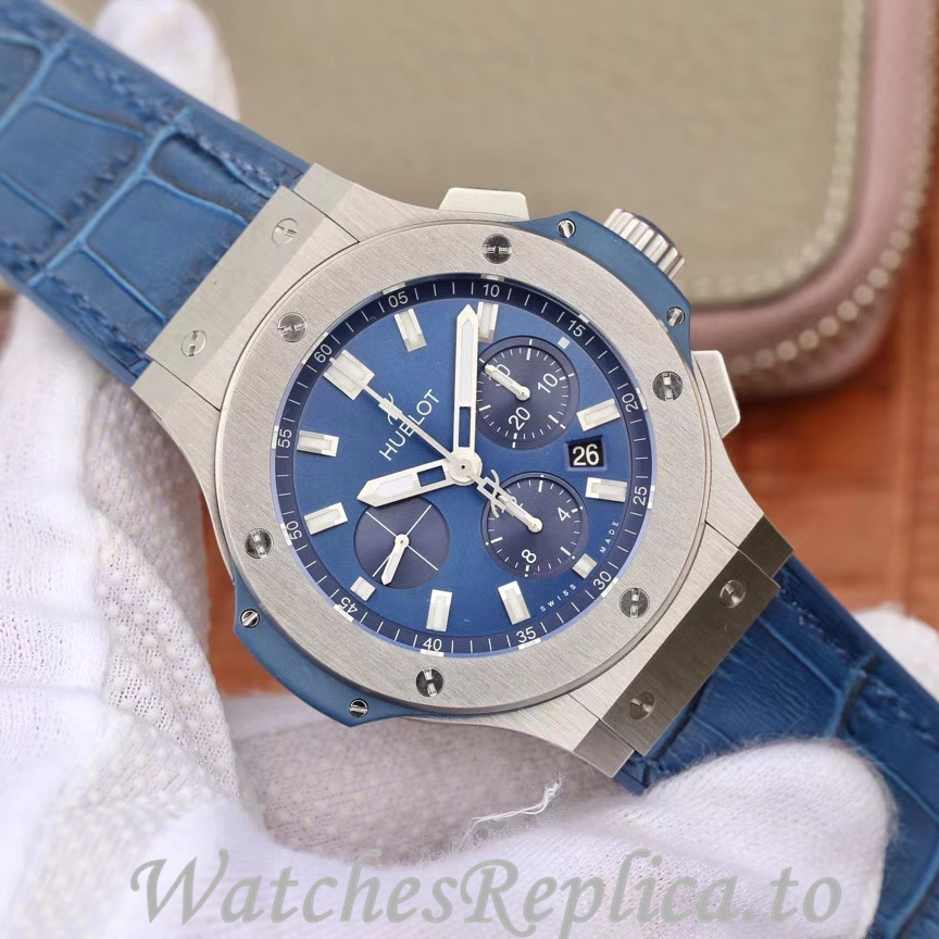 Hublot Replica Big Bang Leather strap 44MM - WatchesReplica.is