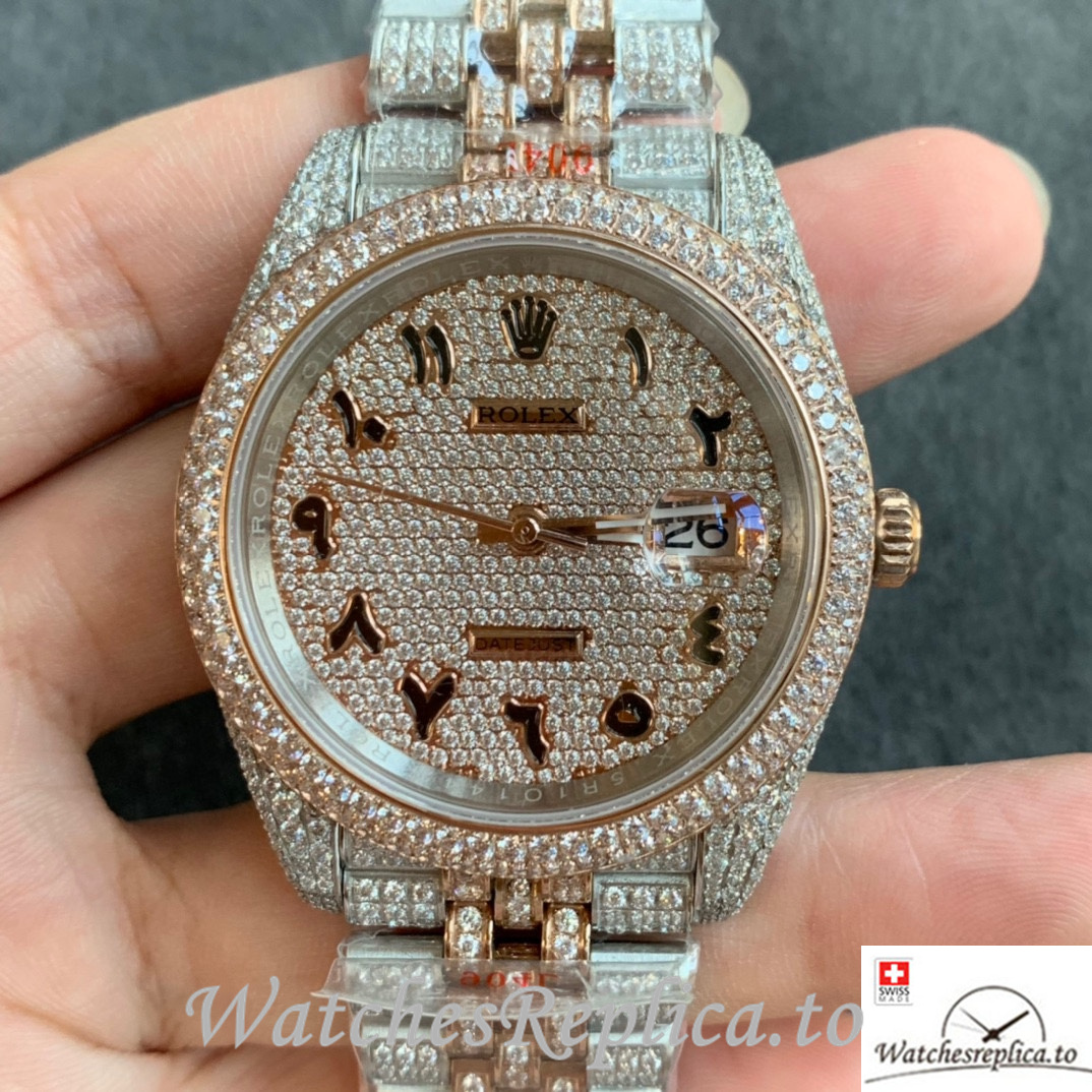 Swiss Rolex Datejust Replica Stainless steel strap 41MM - WatchesReplica.is