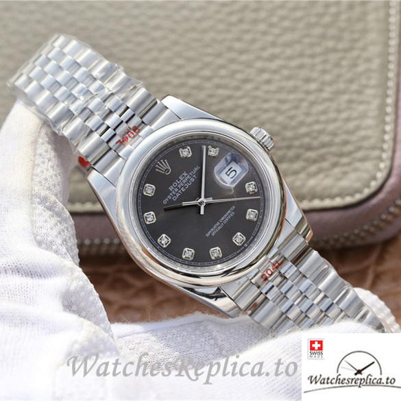 Swiss Rolex Datejust Replica 116200 Stainless steel strap 36MM - WatchesReplica.is