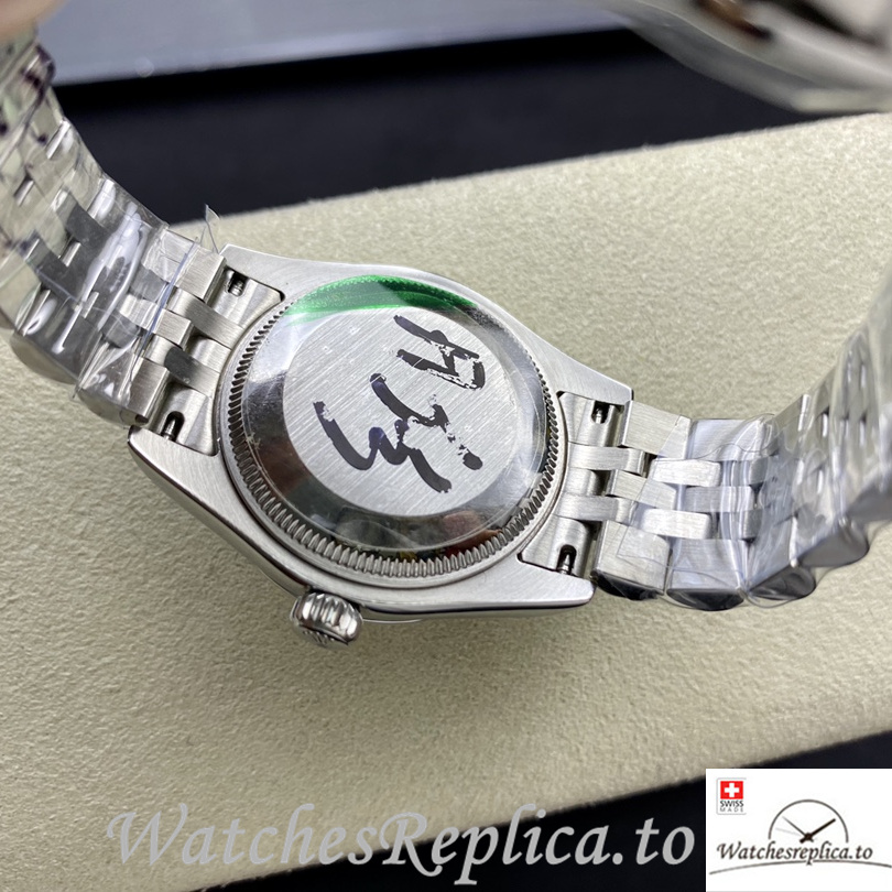 Swiss Rolex Datejust Replica 178384 Stainless steel strap 31MM Yellow Dial - WatchesReplica.is