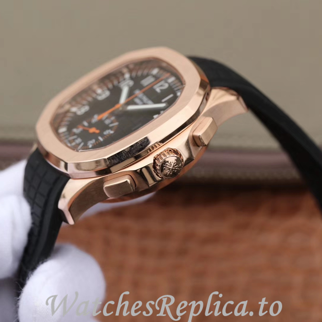 Patek Philippe Replica Aquanaut 5968A-001 Rubber strap 42.2MM - WatchesReplica.is