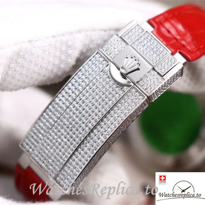 Swiss Rolex Submariner Replica Leather strap 40MM - WatchesReplica.is