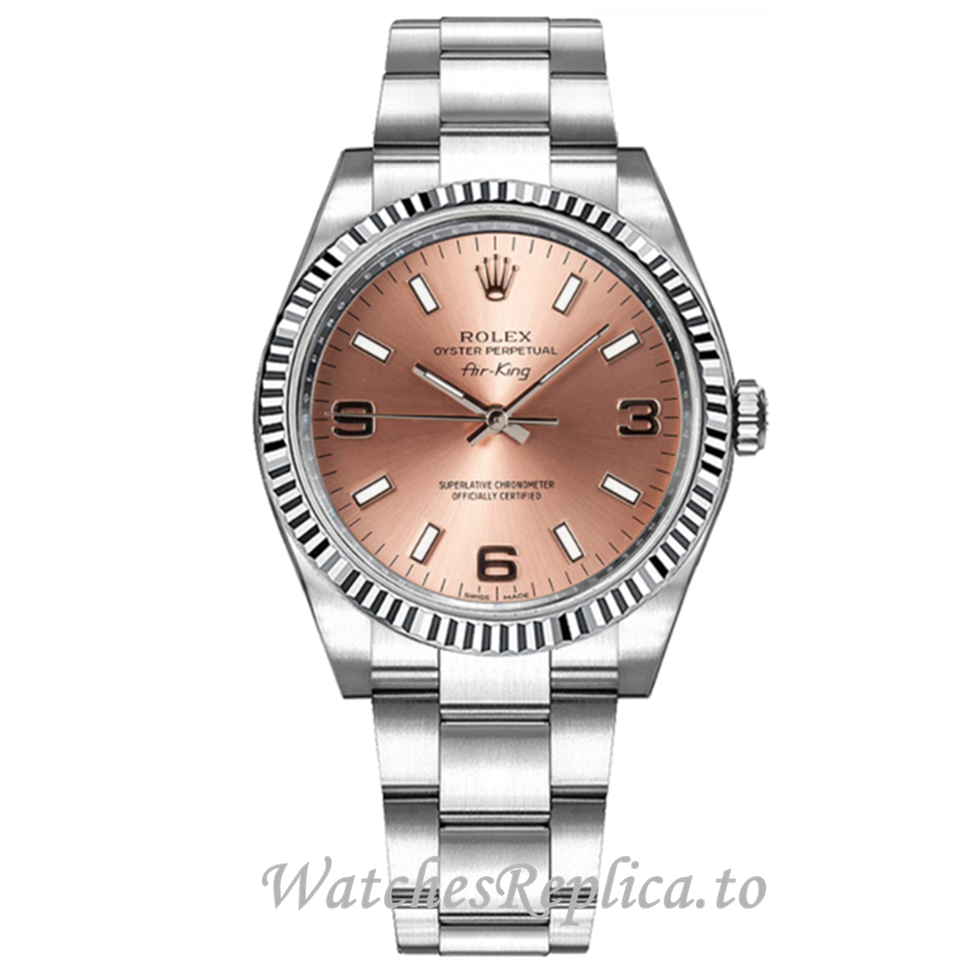 Replica Rolex Air King 114234 34MM Stainless steel strap Mens Watch - WatchesReplica.is