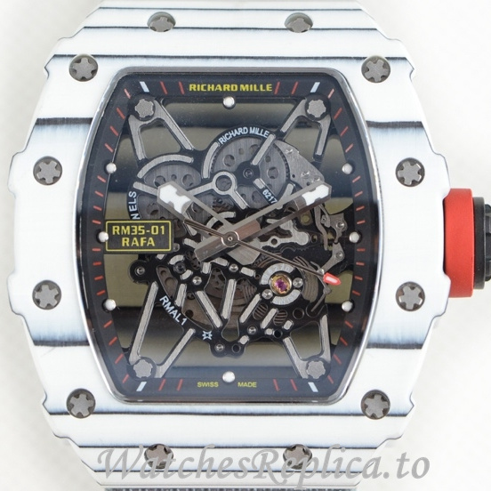 Richard Mille Replica RM35-01 Canvas strap 50MM - WatchesReplica.is