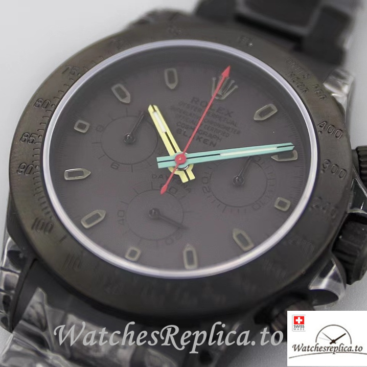 Swiss Rolex Daytona Replica Stainless steel strap 40MM - WatchesReplica.is