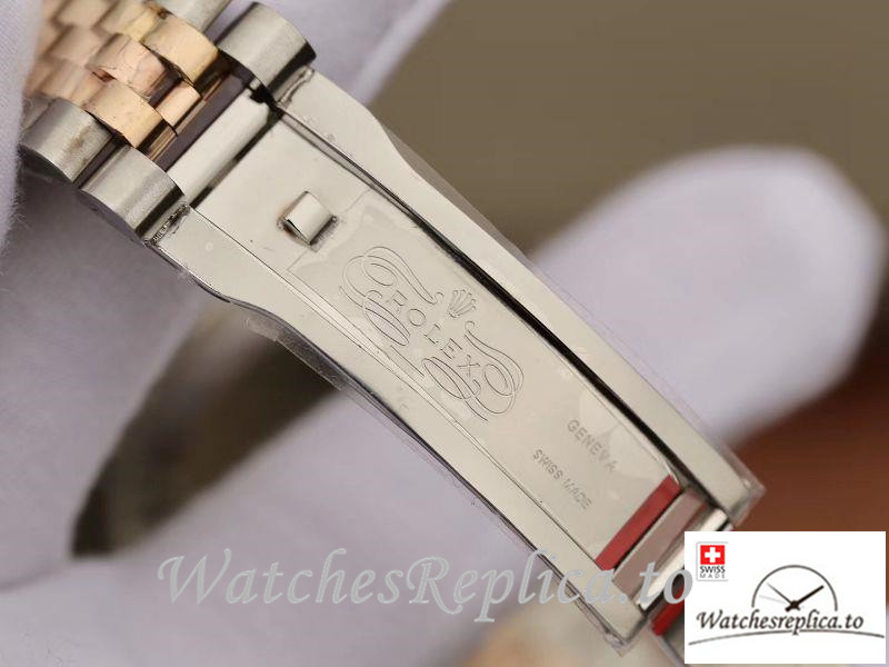 Swiss Rolex Datejust Replica 116233 005 Rose Gold Bezel 36MM - WatchesReplica.is