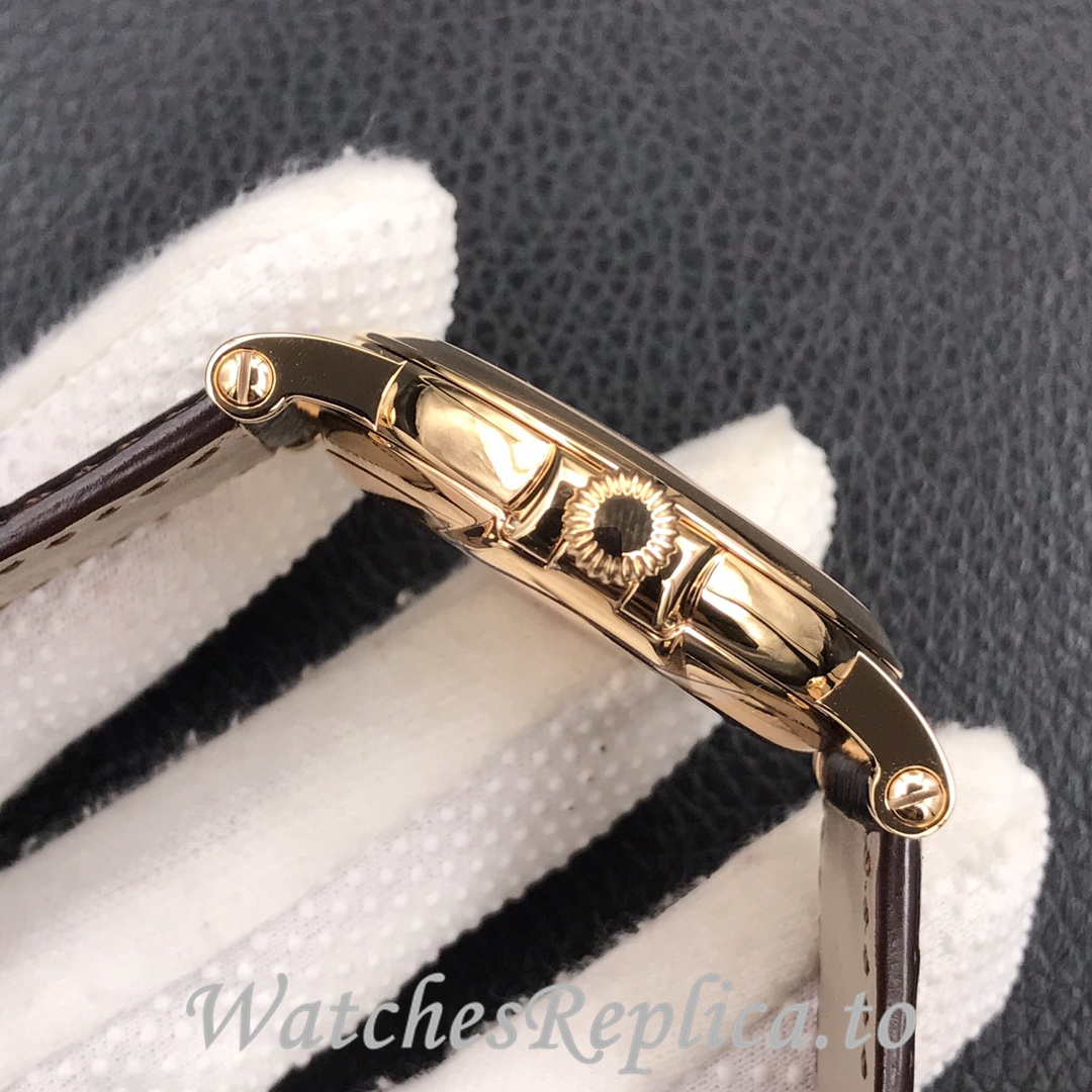 Patek Philippe Replica Calatrava 5153 Leather strap 38MM - WatchesReplica.is