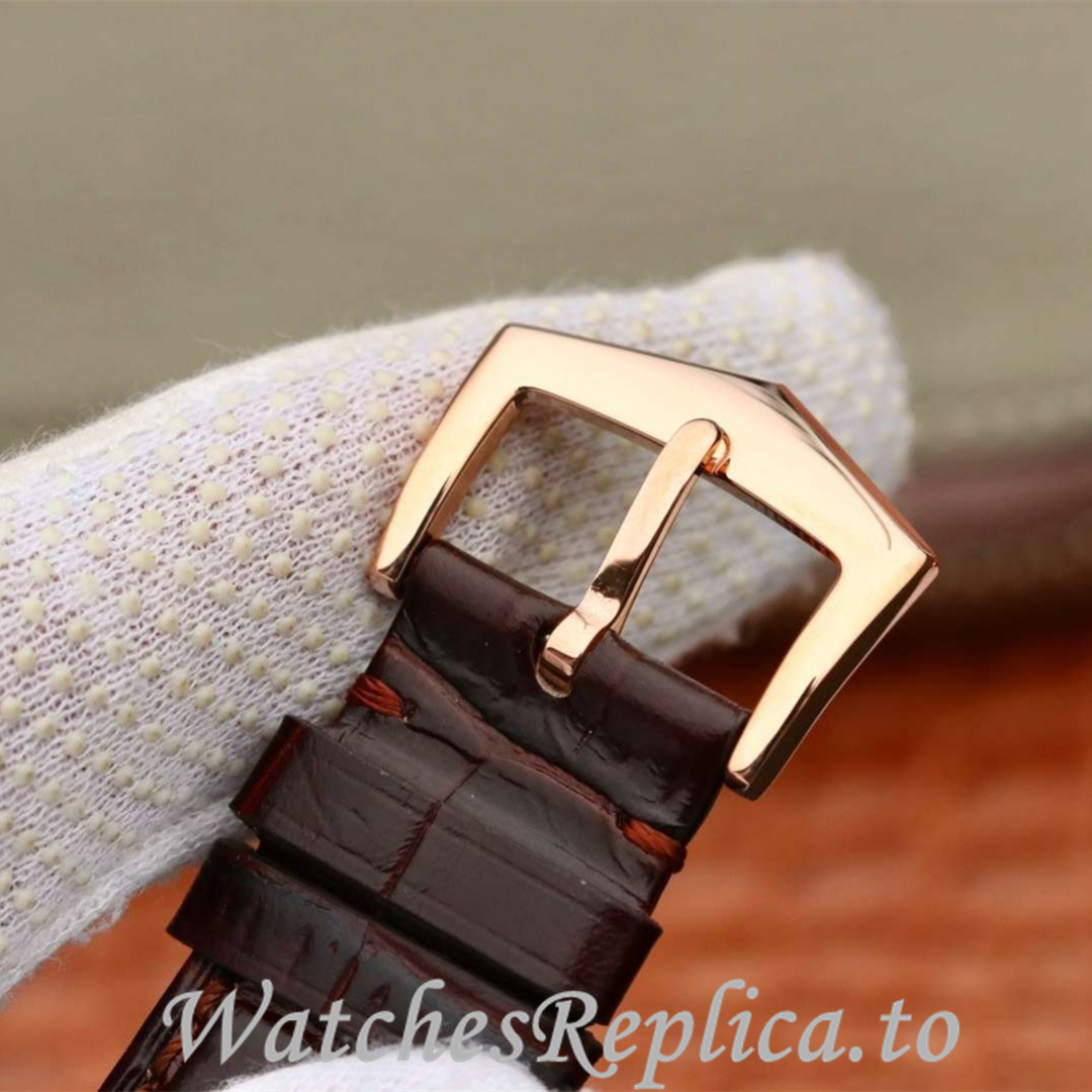 Patek Philippe Replica Complications 5205G Leather strap 40MM - WatchesReplica.is