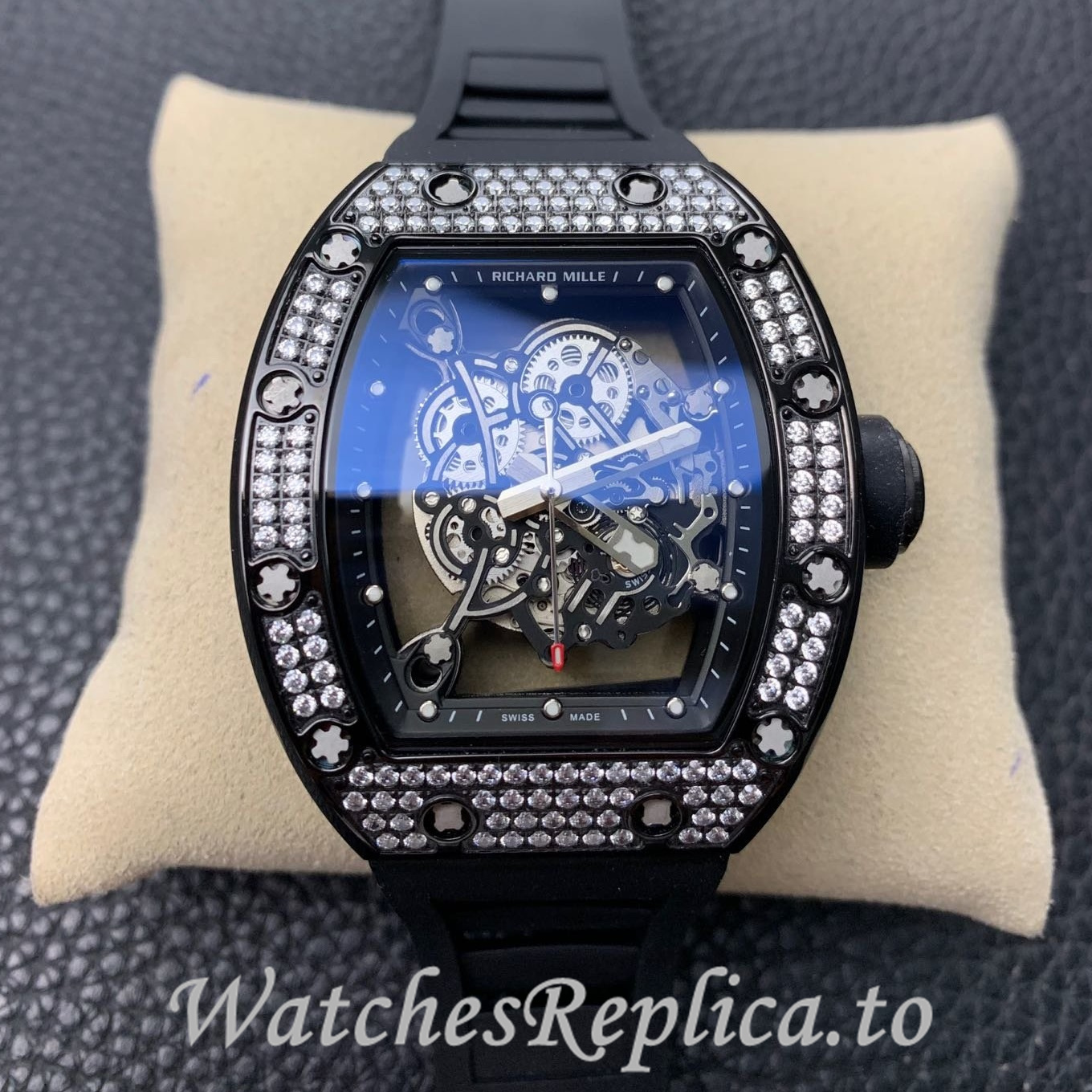 Richard Mille Replica RM055 Rubber strap 50MM - WatchesReplica.is