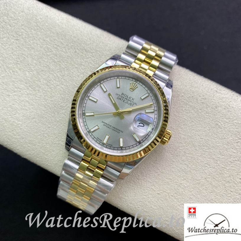 Swiss Rolex Datejust Replica 126233 Stainless steel strap 36MM - WatchesReplica.is