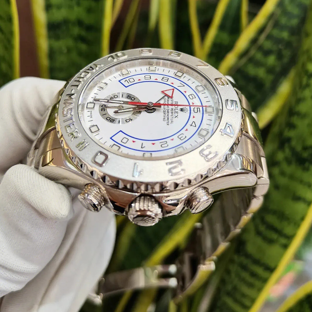 Rolex Yacht-Master II White Dial 116689 - WatchesReplica.is