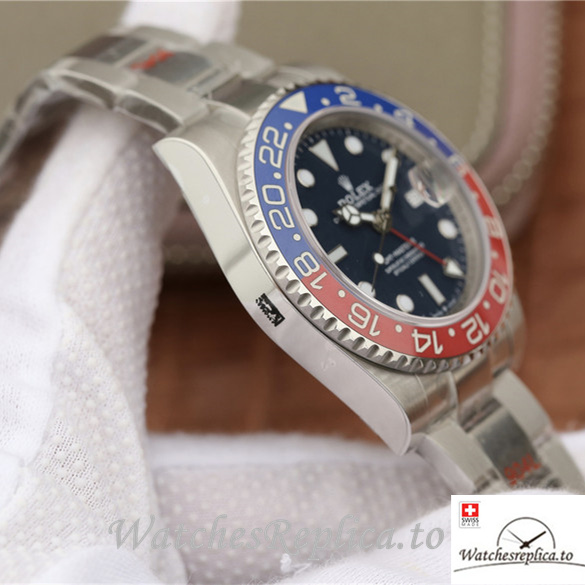 Swiss Rolex GMT-Master Replica 126719blro-0003 Stainless steel strap 40MM - WatchesReplica.is