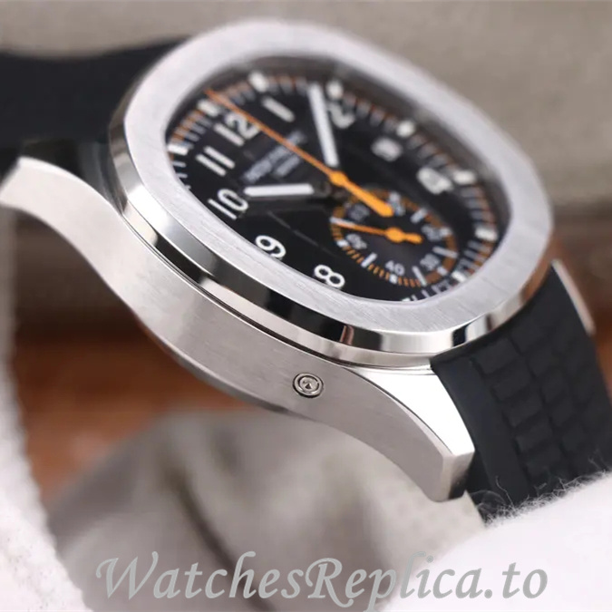Patek Philippe Replica Aquanaut 5968A-001 Rubber strap 40MM - WatchesReplica.is