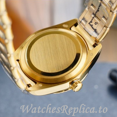 Swiss Rolex Day Date Replica 218238 Yellow Gold strap 40MM - WatchesReplica.is