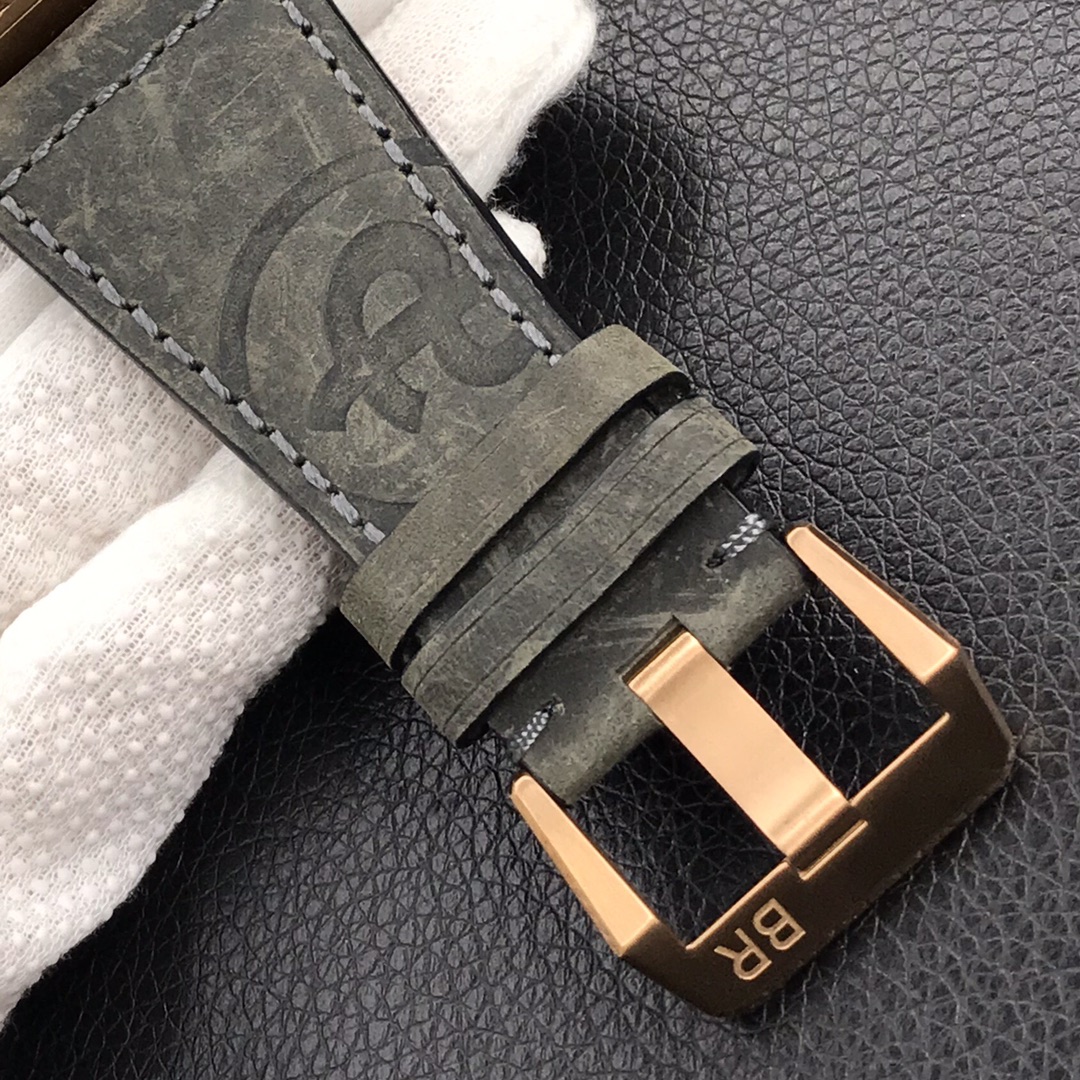 Bell Ross Replica BR 03 BR0392-CAMO-CE/SRB Leather strap 42MM - WatchesReplica.is