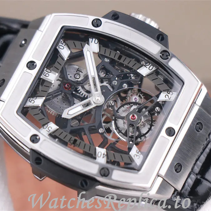Hublot Replica MASTERPIECE Series Leather strap 45MM - WatchesReplica.is