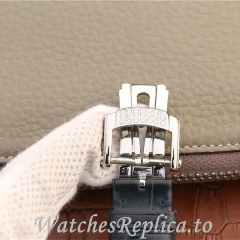 Patek Philippe Replica Nautilus 5719 Leather strap 40MM - WatchesReplica.is
