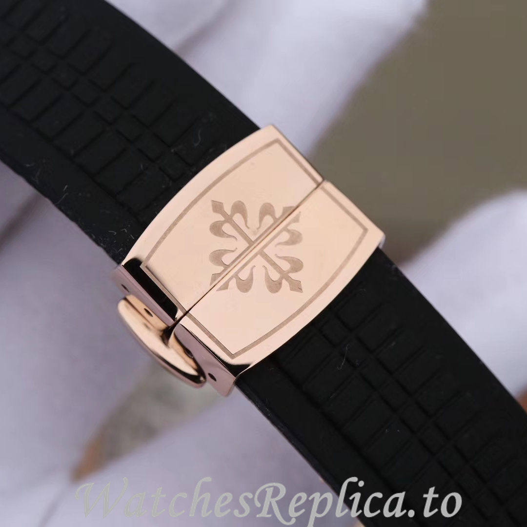Patek Philippe Replica Aquanaut 5968A-001 Rubber strap 42.2MM - WatchesReplica.is