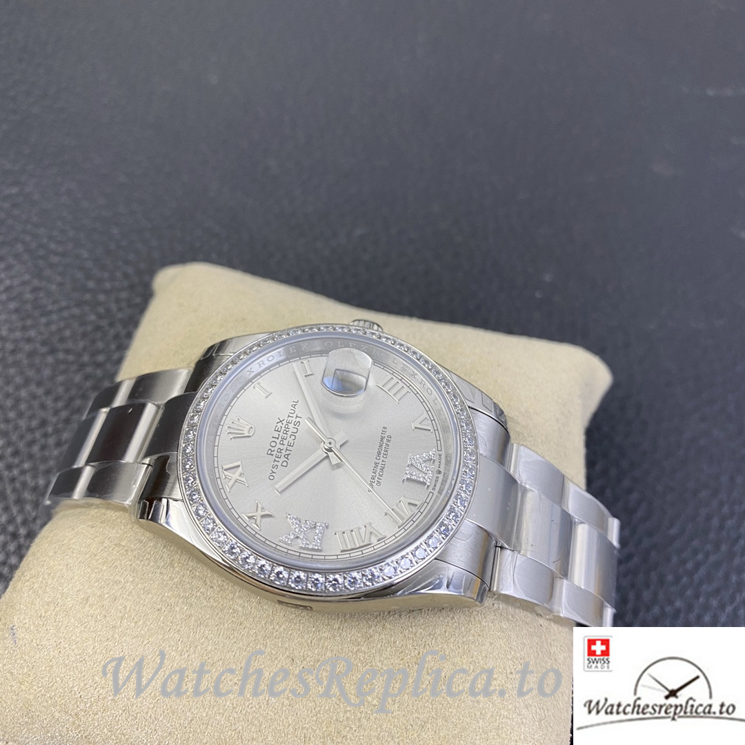 Swiss Rolex Datejust Replica 126233 Stainless steel strap 36MM - WatchesReplica.is