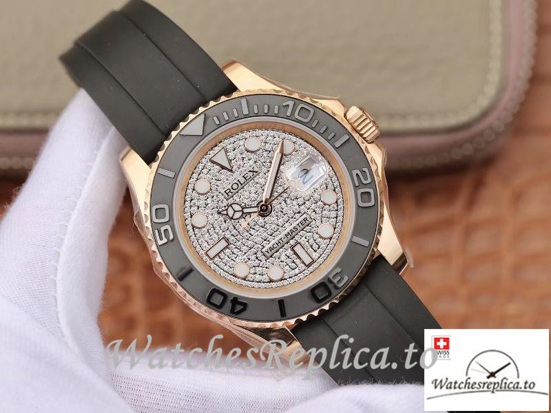 Swiss Rolex Yacht Master Replica 116655 002 Black Bezel 40MM - WatchesReplica.is