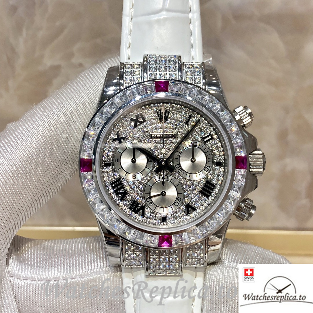 Swiss Rolex Daytona 116599 Replica Leather strap 40MM - WatchesReplica.is