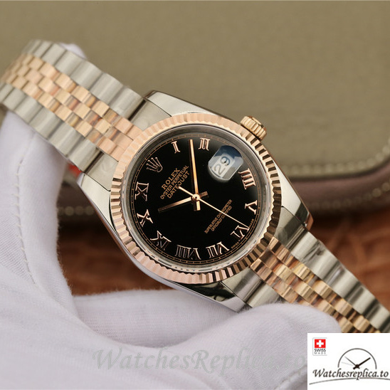 Swiss Rolex Datejust Replica 116231-0085 Stainless steel strap 36MM - WatchesReplica.is