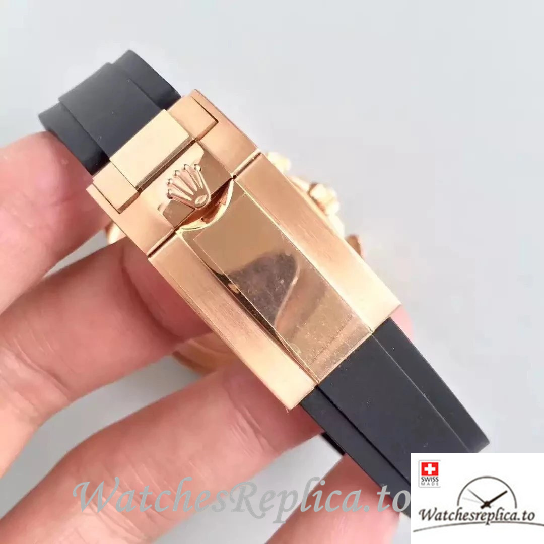Swiss Rolex Daytona Replica 116515 Rubber strap 40MM - WatchesReplica.is