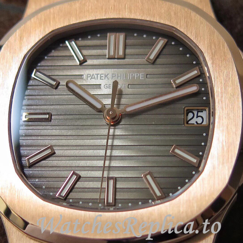 Patek Philippe Replica Nautilus Stainless steel strap 40MM - WatchesReplica.is