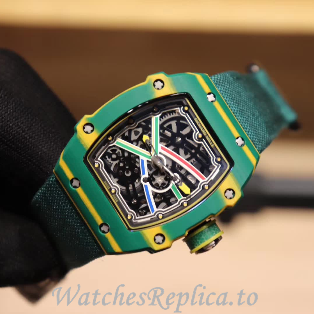 Richard Mille Replica RM67-02 Canvas strap 38.70x47.52MM - WatchesReplica.is