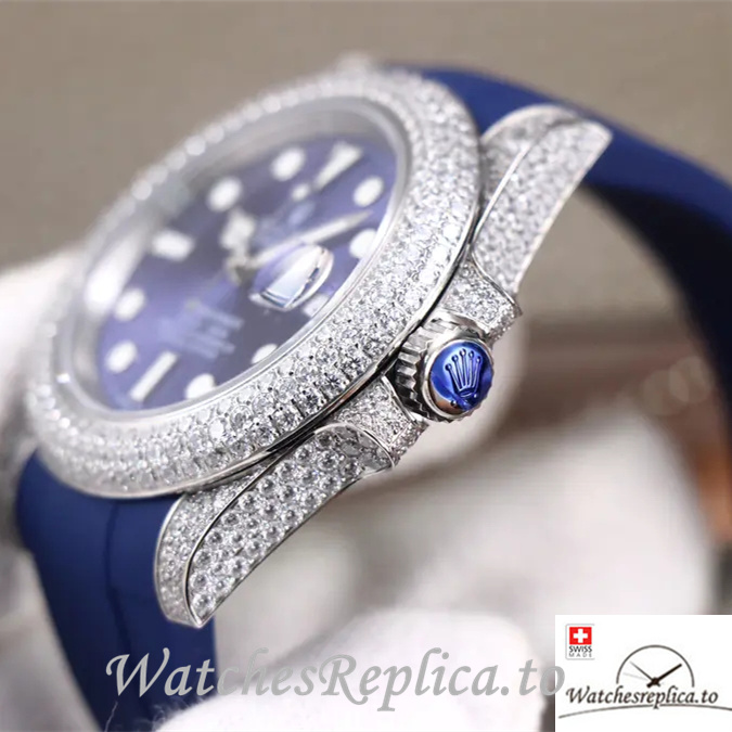 Swiss Rolex Submariner Replica Rubber strap 40MM - WatchesReplica.is