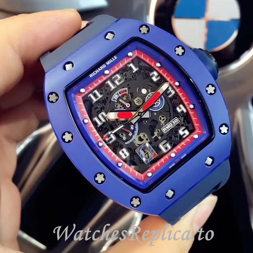 Richard Mille Replica RM030 Rubber strap 50MM - WatchesReplica.is