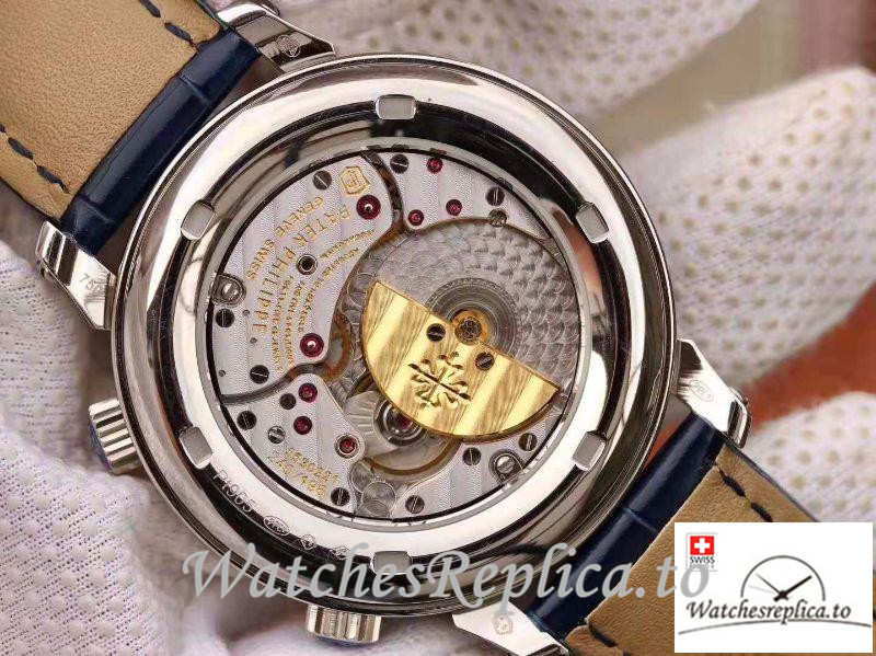 Swiss Patek Philippe Grand Complications Sky Moon Celestial Replica 5102G 001 Black Strap 43MM - WatchesReplica.is