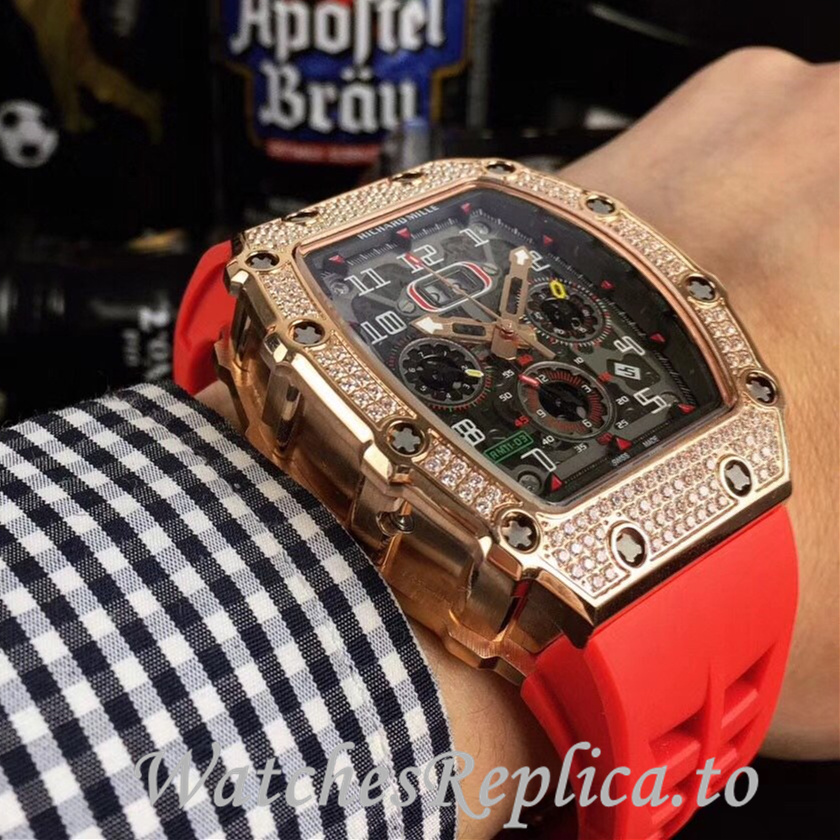 Richard Mille Replica RM11-03 Rubber strap 50MM - WatchesReplica.is
