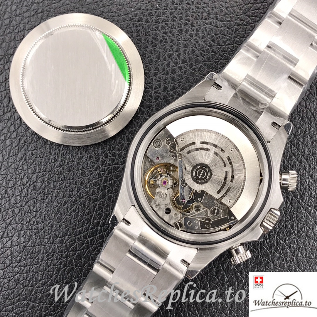 Swiss Rolex Daytona Replica Stainless steel strap 40MM - WatchesReplica.is