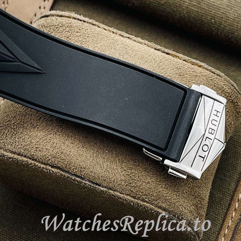 Hublot Replica Big Bang Sang Bleu II Rubber strap 45MM - WatchesReplica.is