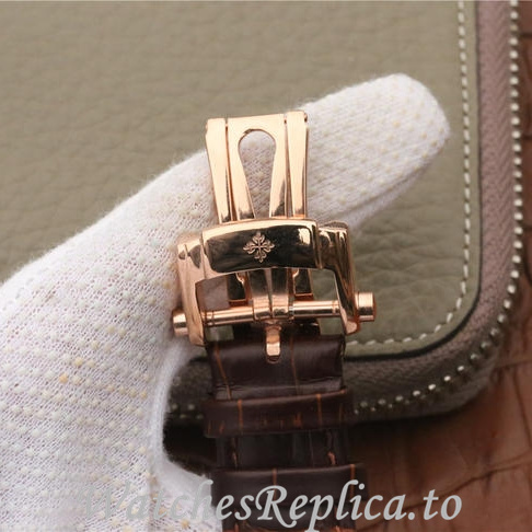 Patek Philippe Replica Nautilus 5712 Leather strap 40MM - WatchesReplica.is