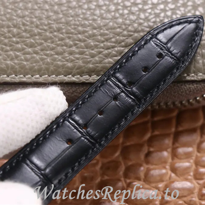 Patek Philippe Replica Complications Leather Rubber strap 42MM - WatchesReplica.is