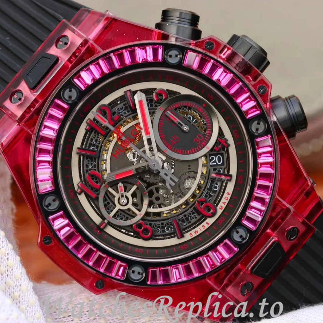 Hublot Replica 411.JX.4802.RT Rubber strap 45MM - WatchesReplica.is