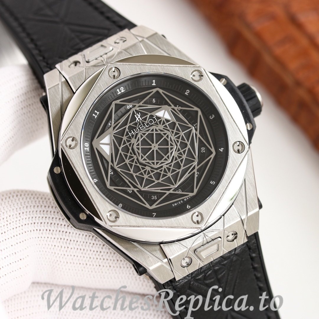Hublot Replica Big Bang Elemental Material Chronograph v2 Rubber strap 45MM - WatchesReplica.is