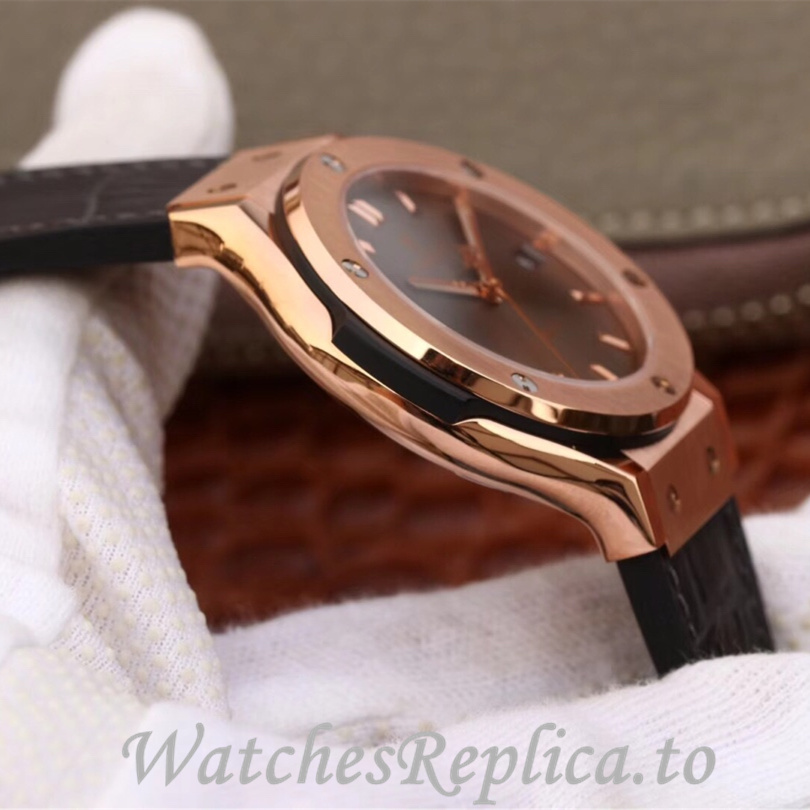 Hublot Replica 511.zp Leather strap 42MM - WatchesReplica.is