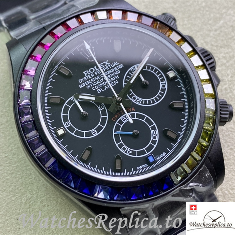 Swiss Rolex Daytona 116598RBOW Replica Stainless steel strap 40MM - WatchesReplica.is