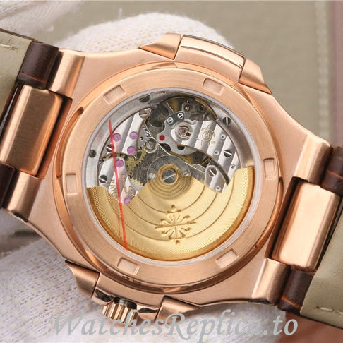 Patek Philippe Replica Nautilus 5712 Leather strap 40MM - WatchesReplica.is