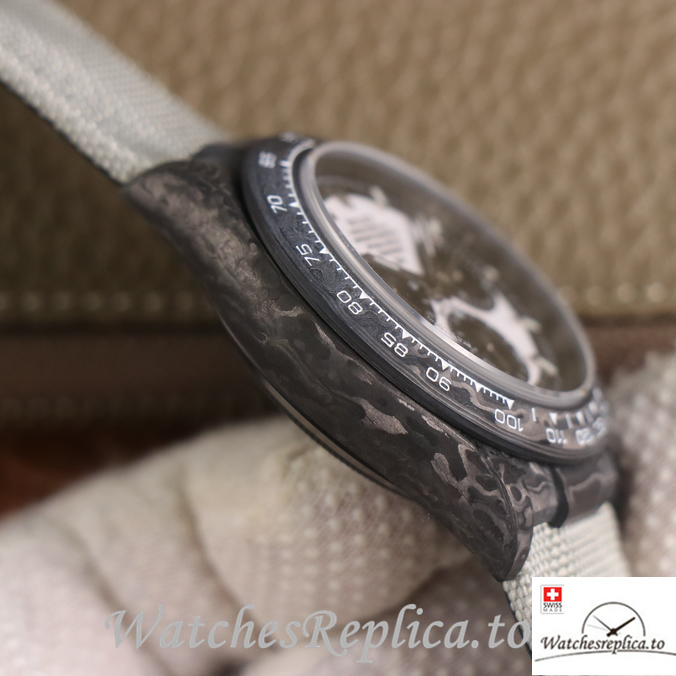 Swiss Rolex Daytona Replica Canvas strap 40MM - WatchesReplica.is