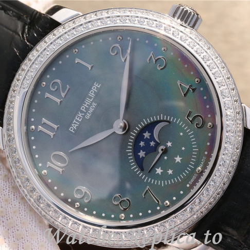 Patek Philippe Replica Complications 4968 Leather strap 33.3MM - WatchesReplica.is