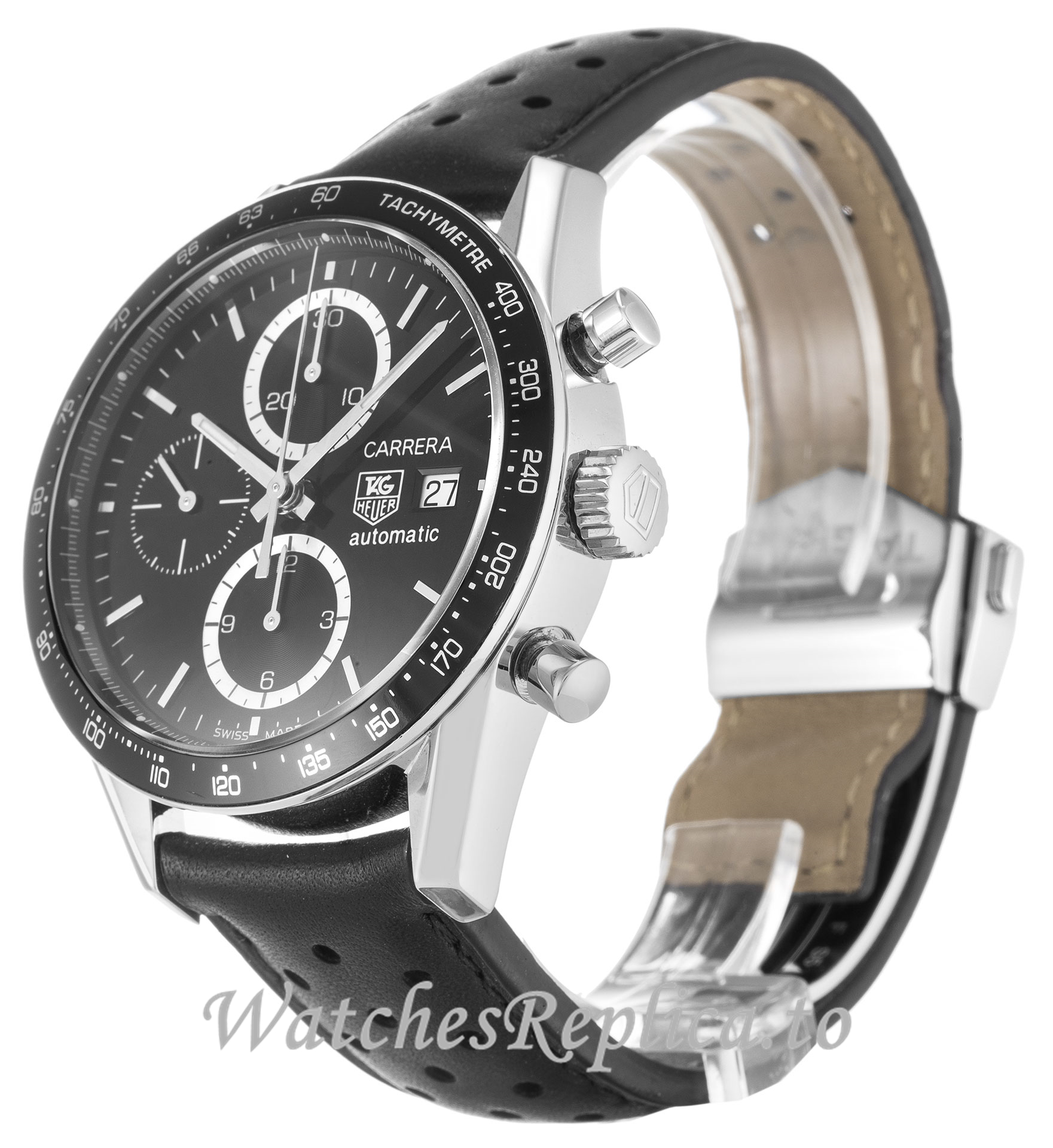 Tag Heuer Carrera Black Dial CV2010.FC6233 41MM - WatchesReplica.is