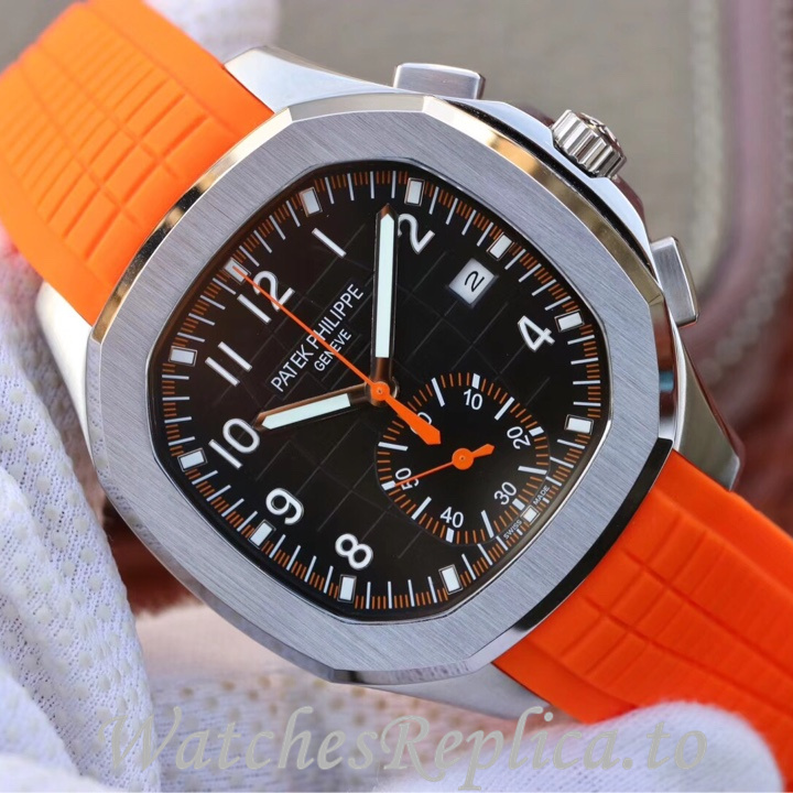 Patek Philippe Replica Aquanaut 5968A-001 Rubber strap 42.2MM - WatchesReplica.is