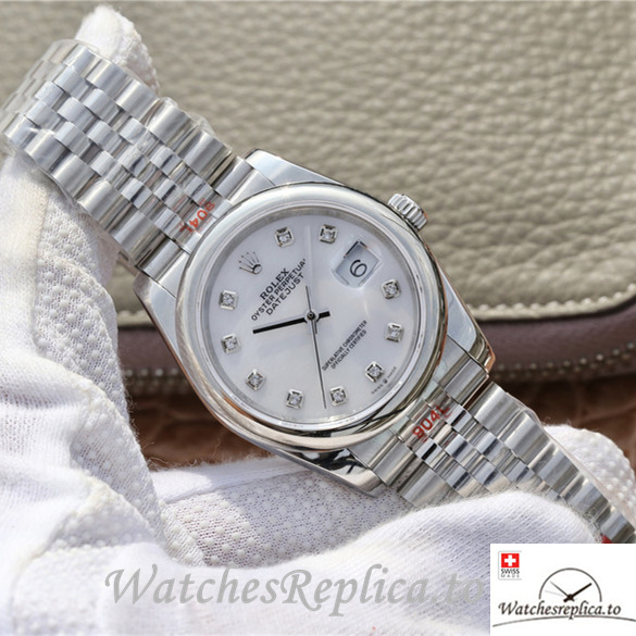 Swiss Rolex Datejust Replica 126200 Stainless steel strap 36MM - WatchesReplica.is