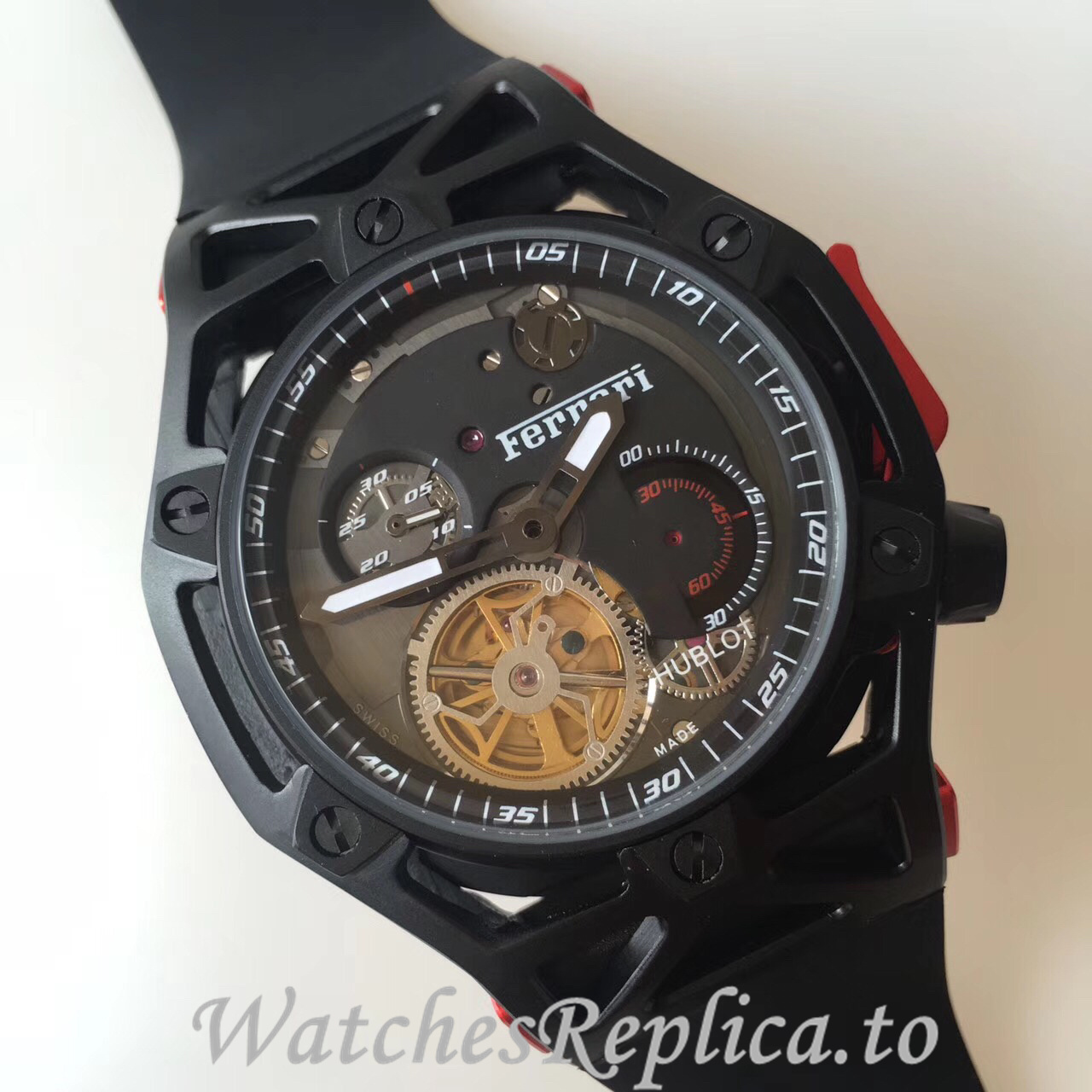Hublot Replica Ferrari Rubber strap 43MM - WatchesReplica.is