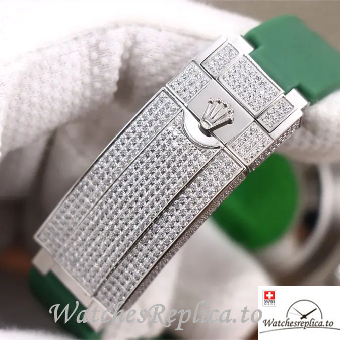 Swiss Rolex Submariner Replica Rubber strap 40MM - WatchesReplica.is