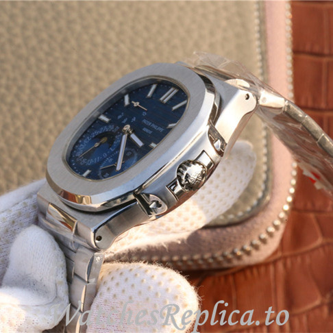 Patek Philippe Replica Nautilus 5712 Stainless steel strap 40MM - WatchesReplica.is